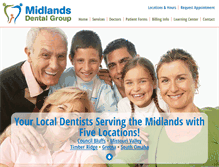 Tablet Screenshot of midlandsdentalgroup.com